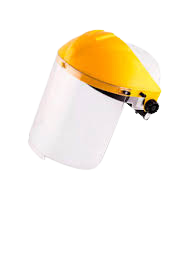 Protector facial casco medialuna