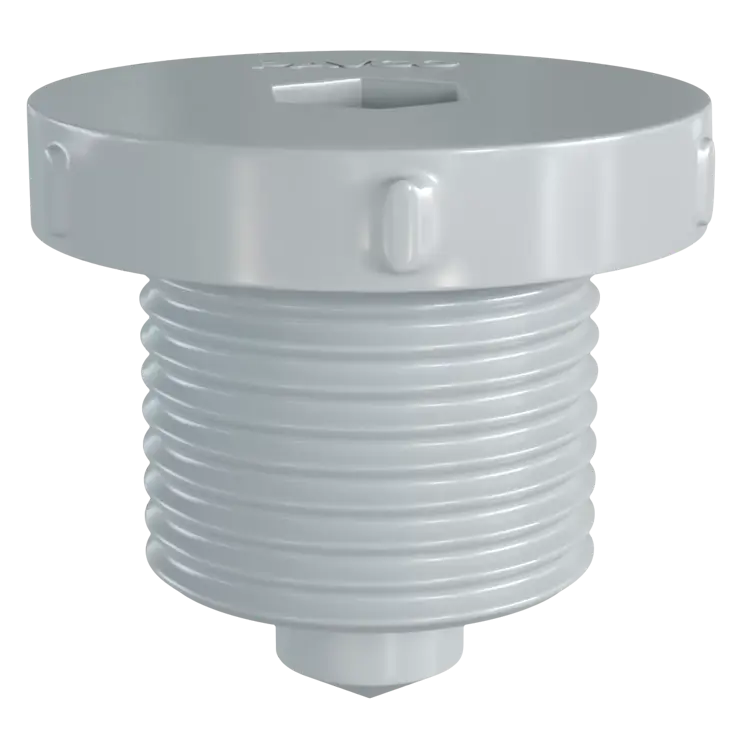 Tapón macho con rosca