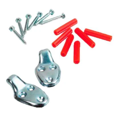 Par de uñas zincada con tarugo y perno