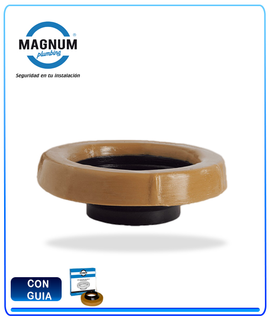 Anillo de cera para inodoro con cuello