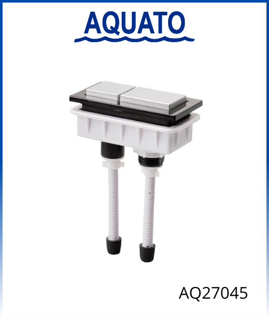 Botón doble descarga rectangular