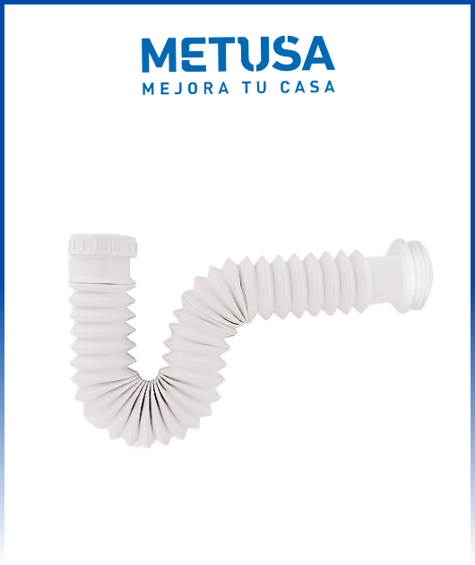 Trampa flexible plast con conector solución