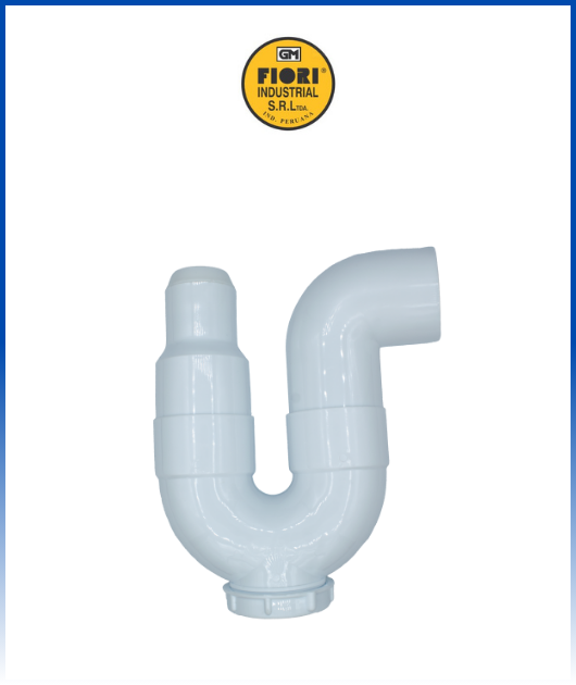 Trampa "U" para lavatorio y lavadero 2 con registro