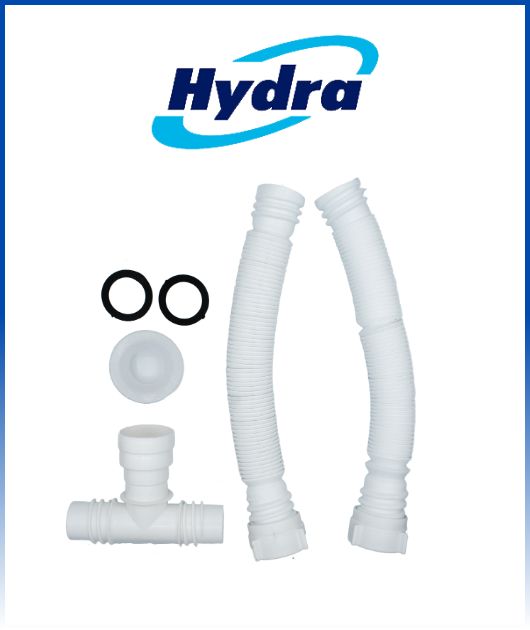 Trampa corrugada blanca doble poza