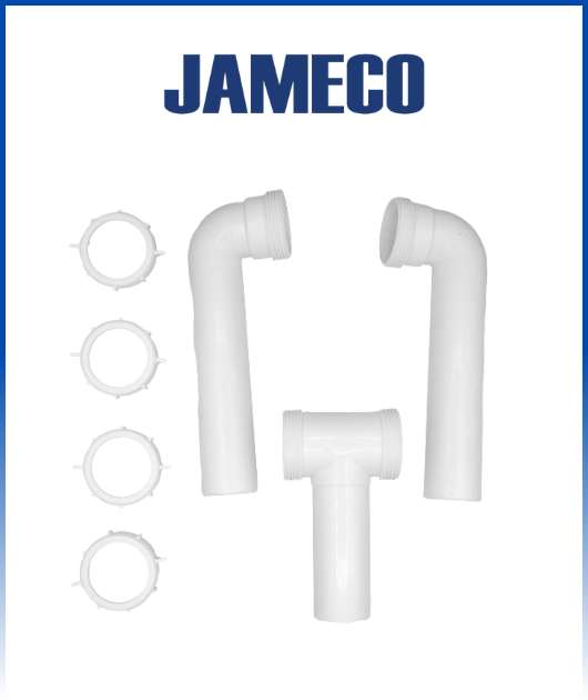 Tee para 2 desagues lavadero pvc estándar jameco