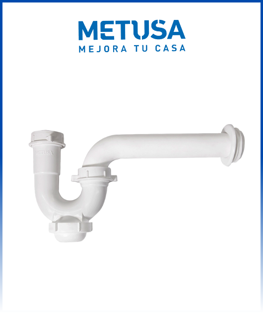 Trampa P extra larga 1 1/2” para lavadero