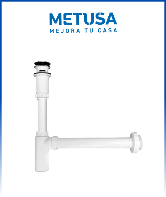 Trampa minimalista con desague push