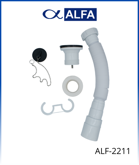 Trampa flexible con desague 2"