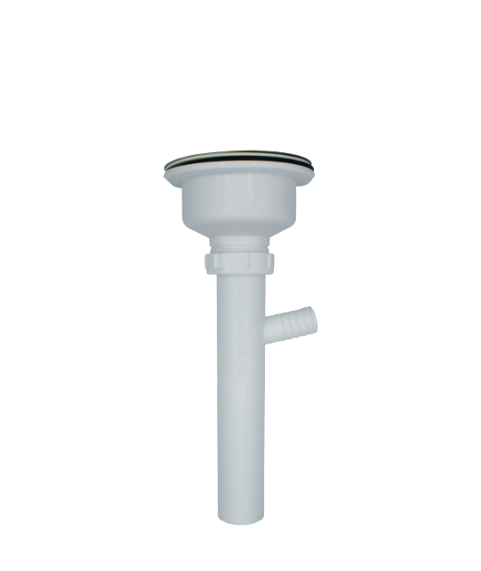 Desagüe canastilla 31/2” con conexión para lavadora y lavaplato