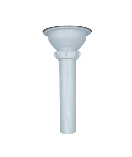 Desagüe plástico canastilla inoxidable 4" para lavadero