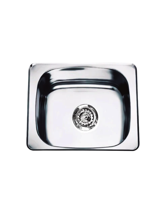 Lavadero stainless pesado Ft 50 X 40 con desagüe premium