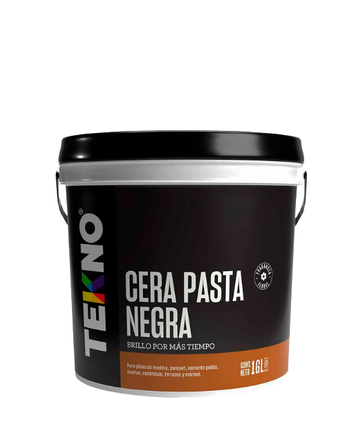 Cera pasta negra balde plástico 5LT