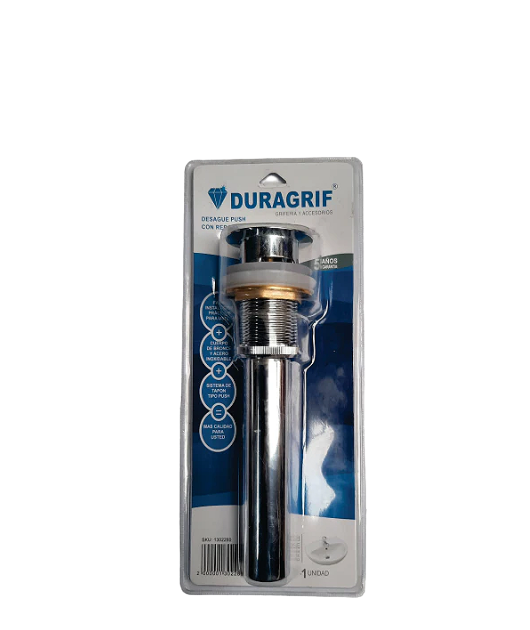 Desagüe push lavatorio 1 1/4 sin rebose ovalin blister