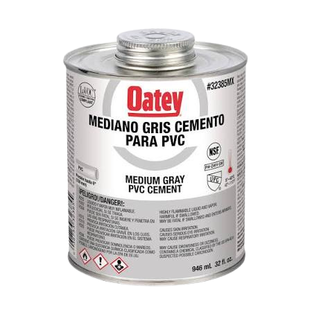 Cemento para PVC gris mediano
